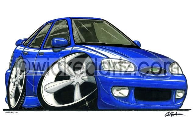 Ford Escort MK6 GTi Blue  (Items from £9.50)