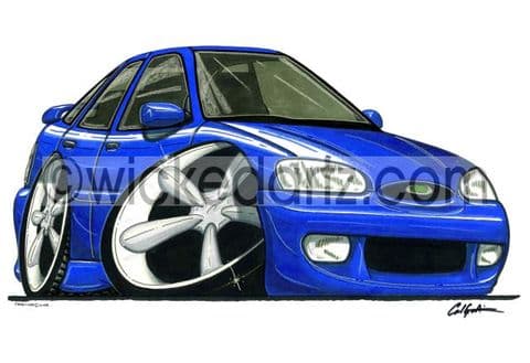 Ford Escort MK6 GTi Blue (Items from £9.50)