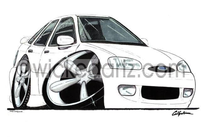 Ford Escort MK6 GTi White (Items from £9.50)