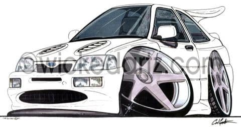 Ford Escort RS Cosworth White (Items from £9.50)