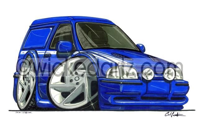 Ford Escort RS Van Blue  (Items from £9.50)