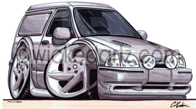 Ford Escort RS Van Silver  (Items from £9.50)
