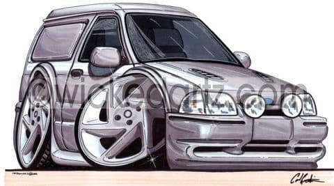 Ford Escort RS Van Silver (Items from £9.50)