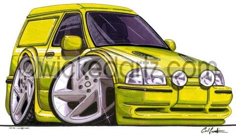 Ford Escort RS Van Yellow (Items from £9.50)