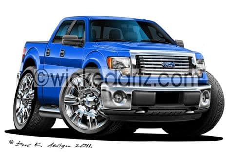Ford F-150 Pick Up Blue DK (Items from £9.50)