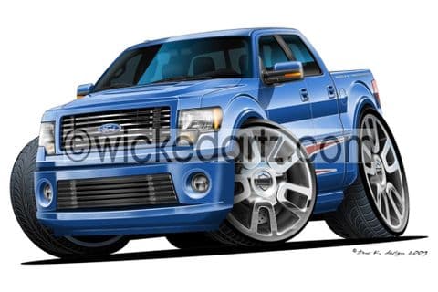 Ford F150 Pick Up Truck 'Harley Davidson' Blue DK (Items from £9.50)