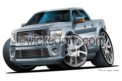 Ford F150 Pick Up Truck 'Harley Davidson' Silver DK (Items from £9.50)