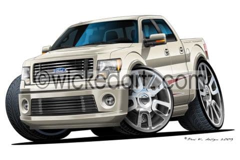 Ford F150 Pick Up Truck 'Harley Davidson' White DK (Items from £9.50)