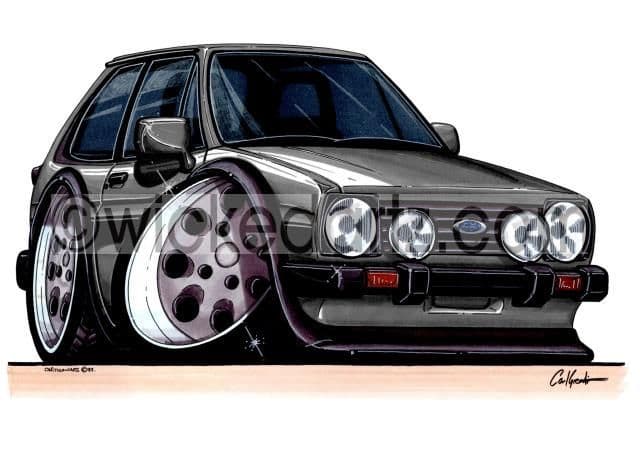 Ford Fiesta MK1 XR2 Black  (Items from £9.50)
