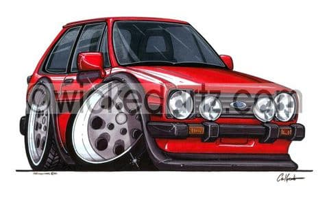 Ford Fiesta MK1 XR2 Red (Items from £9.50)