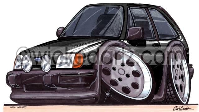 Ford Fiesta MK2 XR2 Black  (Items from £9.50)