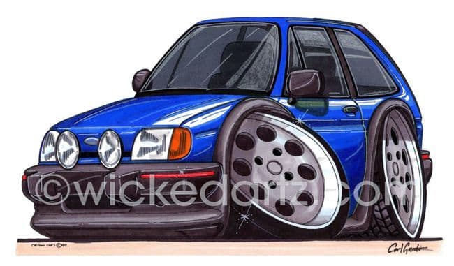 Ford Fiesta MK2 XR2 Blue  (Items from £9.50)