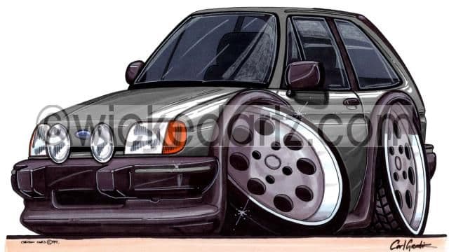 Ford Fiesta MK2 XR2 Grey  (Items from £9.50)