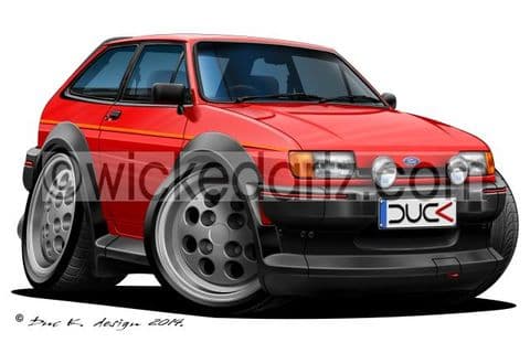 Ford Fiesta MK2 XR2 Red DK (Items from £9.50)