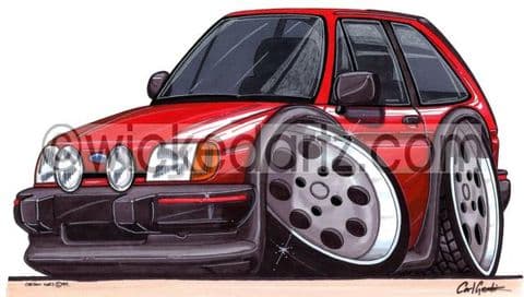 Ford Fiesta MK2 XR2 Red (Items from £9.50)