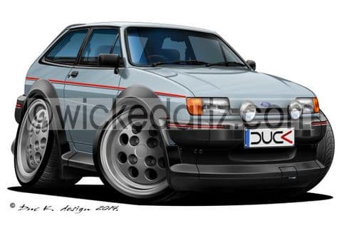 Ford Fiesta MK2 XR2 Silver DK (Items from £9.50)