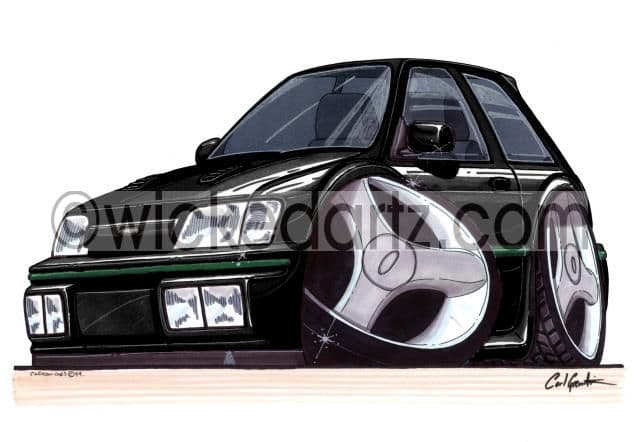 Ford Fiesta MK3 RS Turbo Black  (Items from £9.50)