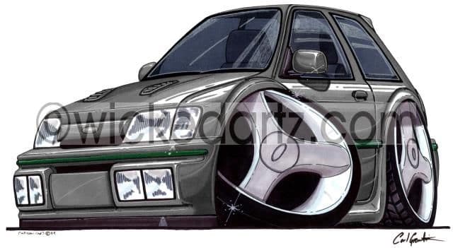 Ford Fiesta MK3 RS Turbo Grey  (Items from £9.50)