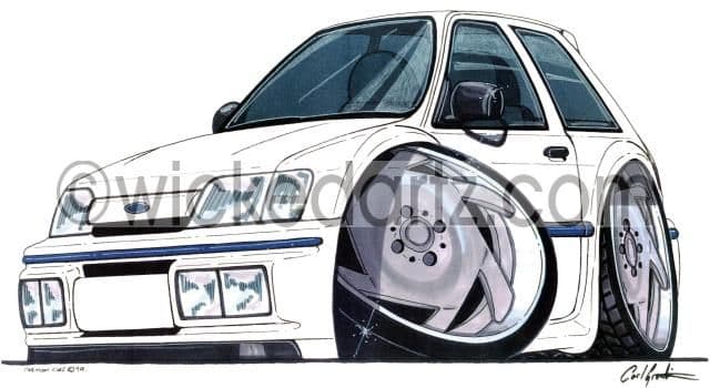 Ford Fiesta MK3 XR2i White  (Items from £9.50)