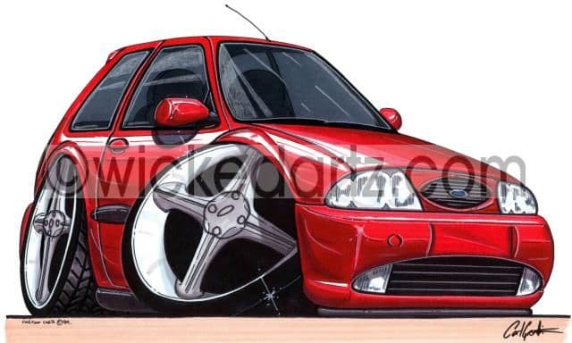 Ford Fiesta MK4 Red  (Items from £9.50)