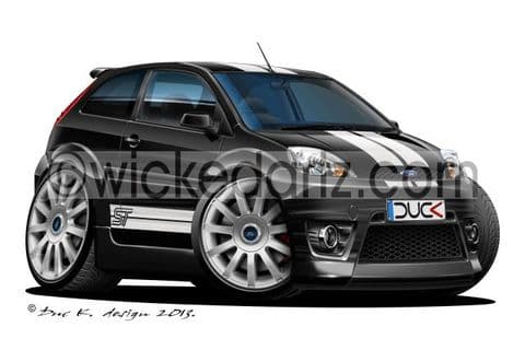 Ford Fiesta MK6 ST Black/white DK (Items from £9.50)