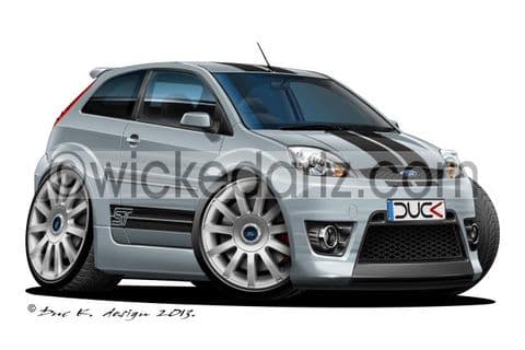Ford Fiesta MK6 ST Silver/black DK (Items from £9.50)
