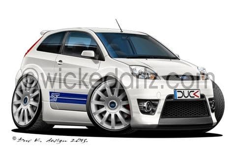 Ford Fiesta MK6 ST White/bl DK (Items from £9.50)