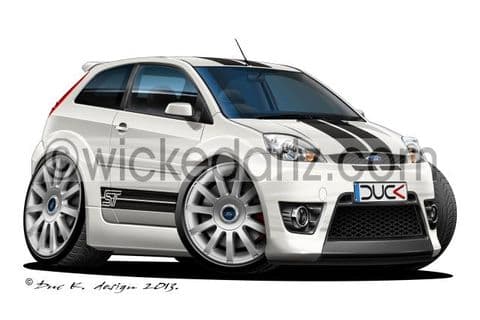 Ford Fiesta MK6 ST White/black DK (Items from £9.50)