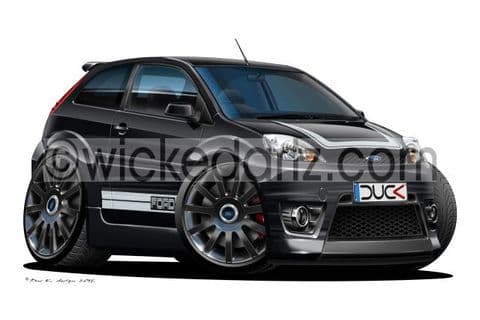Ford Fiesta MK6 ST500 Black/silver DK (Items from £9.50)