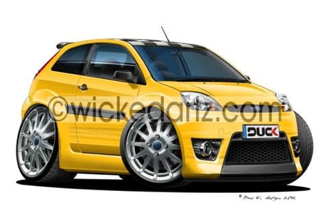 Ford Fiesta MK6 Zetec S Anniversary Edition Yellow DK (Items from £9.50)