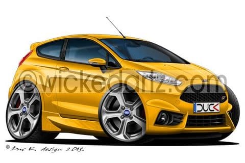 Ford Fiesta MK7 ST Yellow DK (Items from £9.50)
