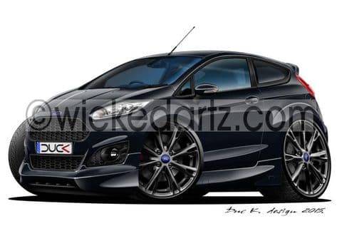 Ford Fiesta MK7 Zetec S 2014+ BK Alloys Black DK (Items from £9.50)