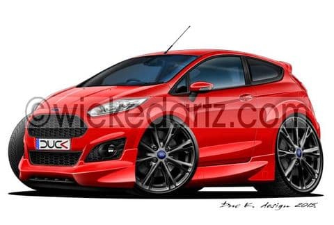 Ford Fiesta MK7 Zetec S 2014+ BK Alloys Red DK (Items from £9.50)