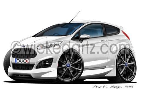 Ford Fiesta MK7 Zetec S 2014+ BK Alloys White DK (Items from £9.50)