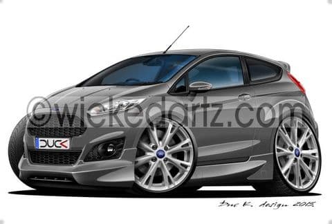 Ford Fiesta MK7 Zetec S 2014+ Grey DK (Items from £9.50)