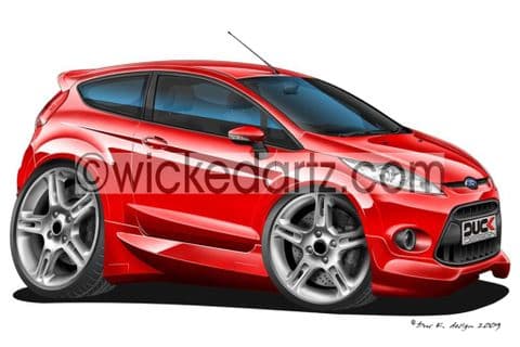 Ford Fiesta MK7 Zetec S Red DK (Items from £9.50)
