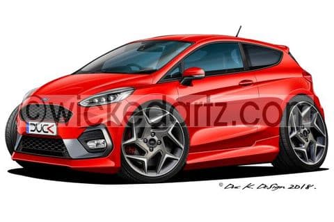 Ford Fiesta MK8 ST 2018+ Red DK (Items from £9.50)