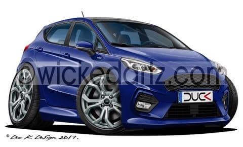 Ford Fiesta MK8 ST-Line 2017+ Blue DK (Items from £9.50)