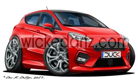 Ford Fiesta MK8 ST-Line 2017+ Red DK (Items from £9.50)