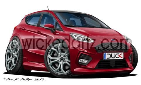 Ford Fiesta MK8 ST-Line 2017+ Ruby Red DK (Items from £9.50)