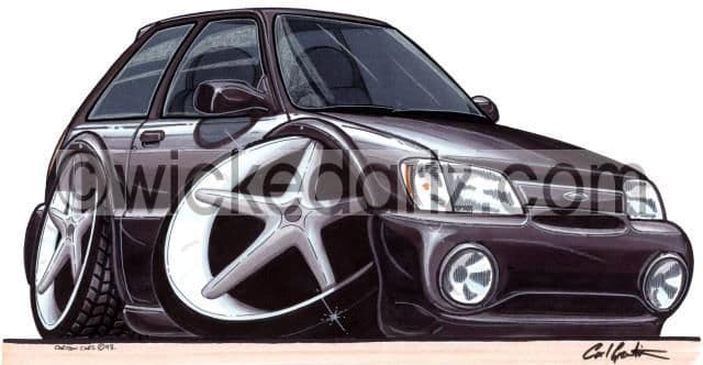 Ford Fiesta Si Black  (Items from £9.50)