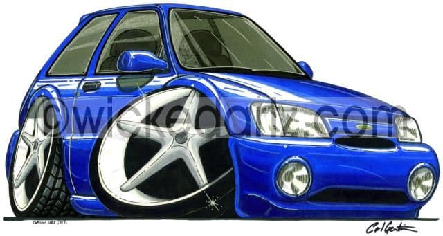 Ford Fiesta Si Blue  (Items from £9.50)