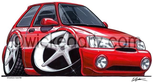 Ford Fiesta Si Red  (Items from £9.50)