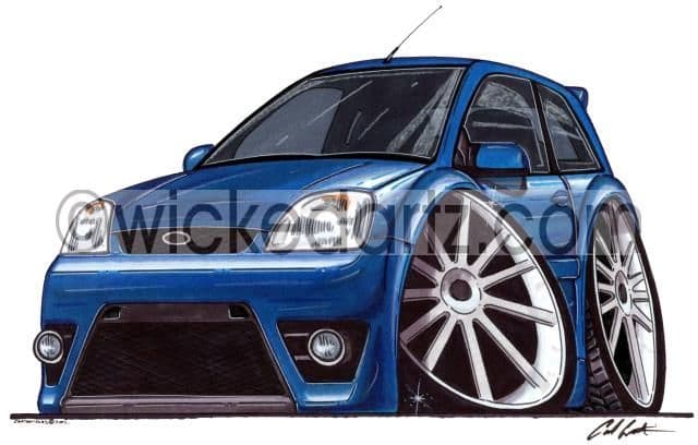 Ford Fiesta ST MK6 Blue  (Items from £9.50)