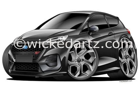 Ford Fiesta ST MK8.5 3 Door 2022+ Black (Items from £9.50)
