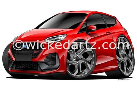 Ford Fiesta ST MK8.5 3 Door 2022+ Red (Items from £9.50)