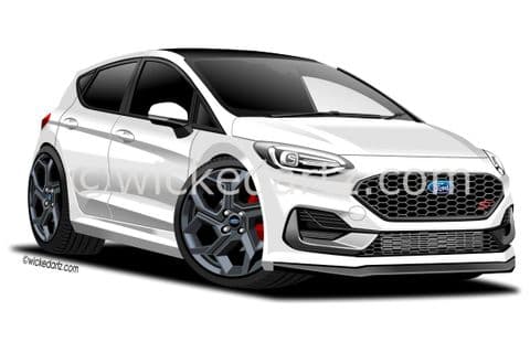 Ford Fiesta ST MK8.5 5 Door 2022+ White (Items from £9.50)