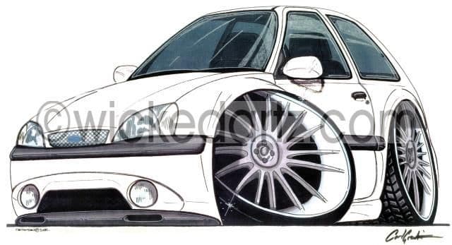 Ford Fiesta Zetec S White  (Items from £9.50)