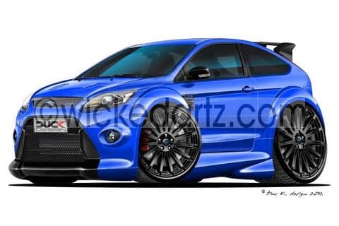 Ford Focus MK2 RS Blue (black alloys) DK (Items from £9.50)