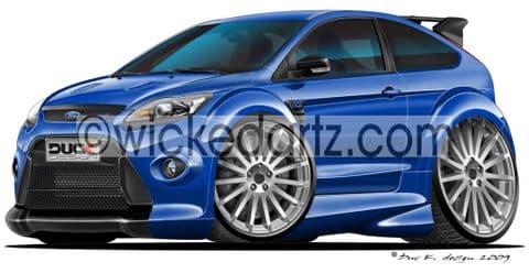 Ford Focus MK2 RS Blue DK (Items from £9.50)